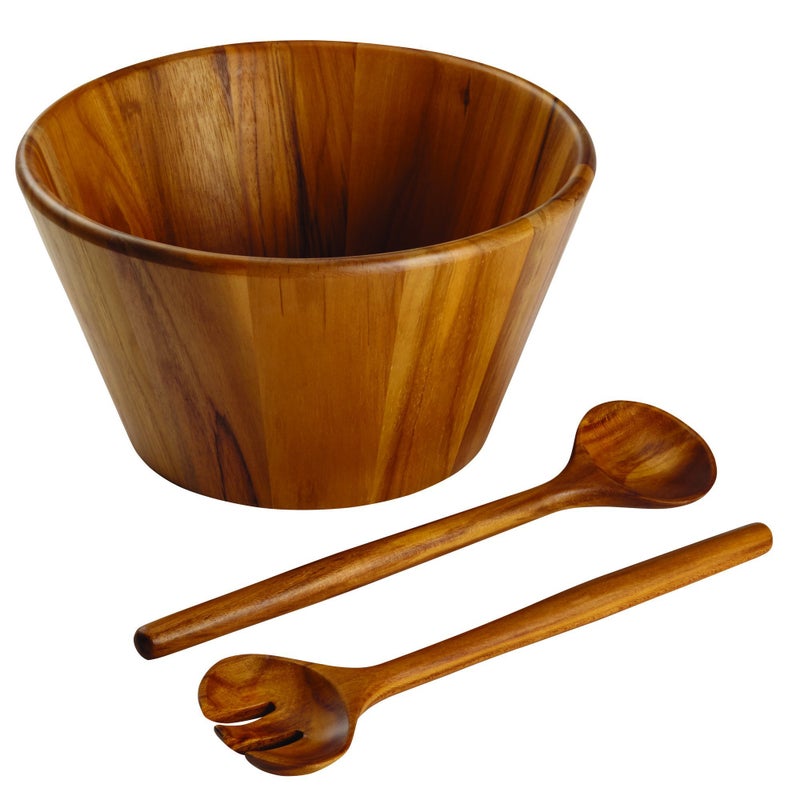 Anolon Pantryware 3-Piece Teak Wood Salad Serving Set - Image 1